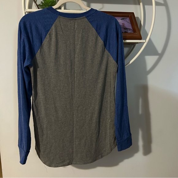 Local Pride Unisex Small S Raglan Boston 617 Blue Shirt - Picture 2 of 7